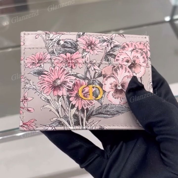 花柄がエレガント♪【Dior】Dior Caro Freesia カードホルダー (Dior