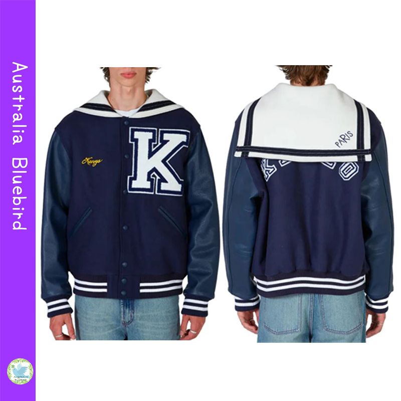 SALE☆KENZO☆ボクシージャケット セーラーカラー付きスタジャン