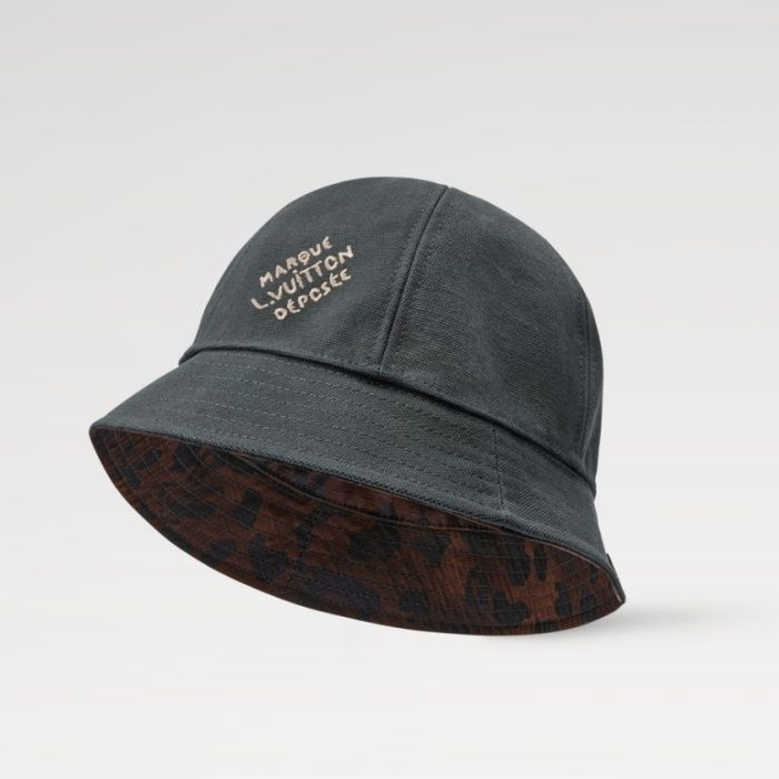 存在感抜群♪国内発】LV レオ リバーシブル・バケットハット (Louis
