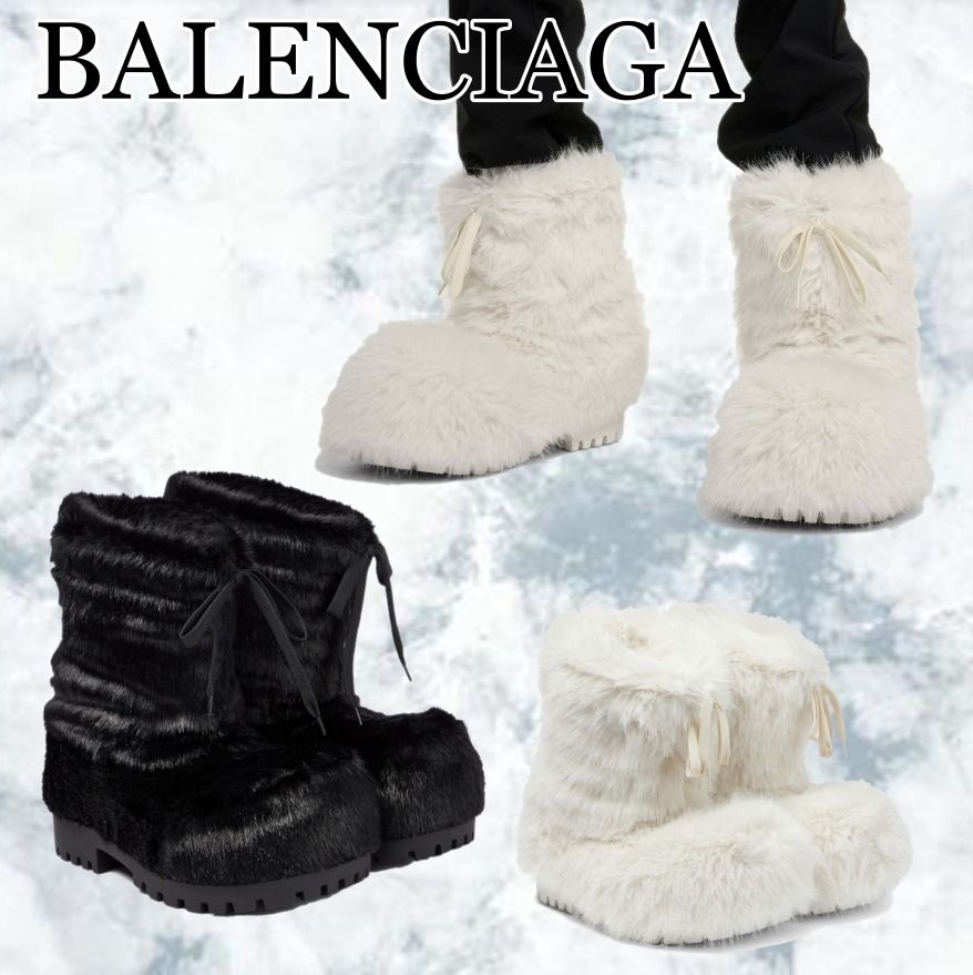 BALENCIAGA】アラスカフェイクファー スノーブーツ (BALENCIAGA