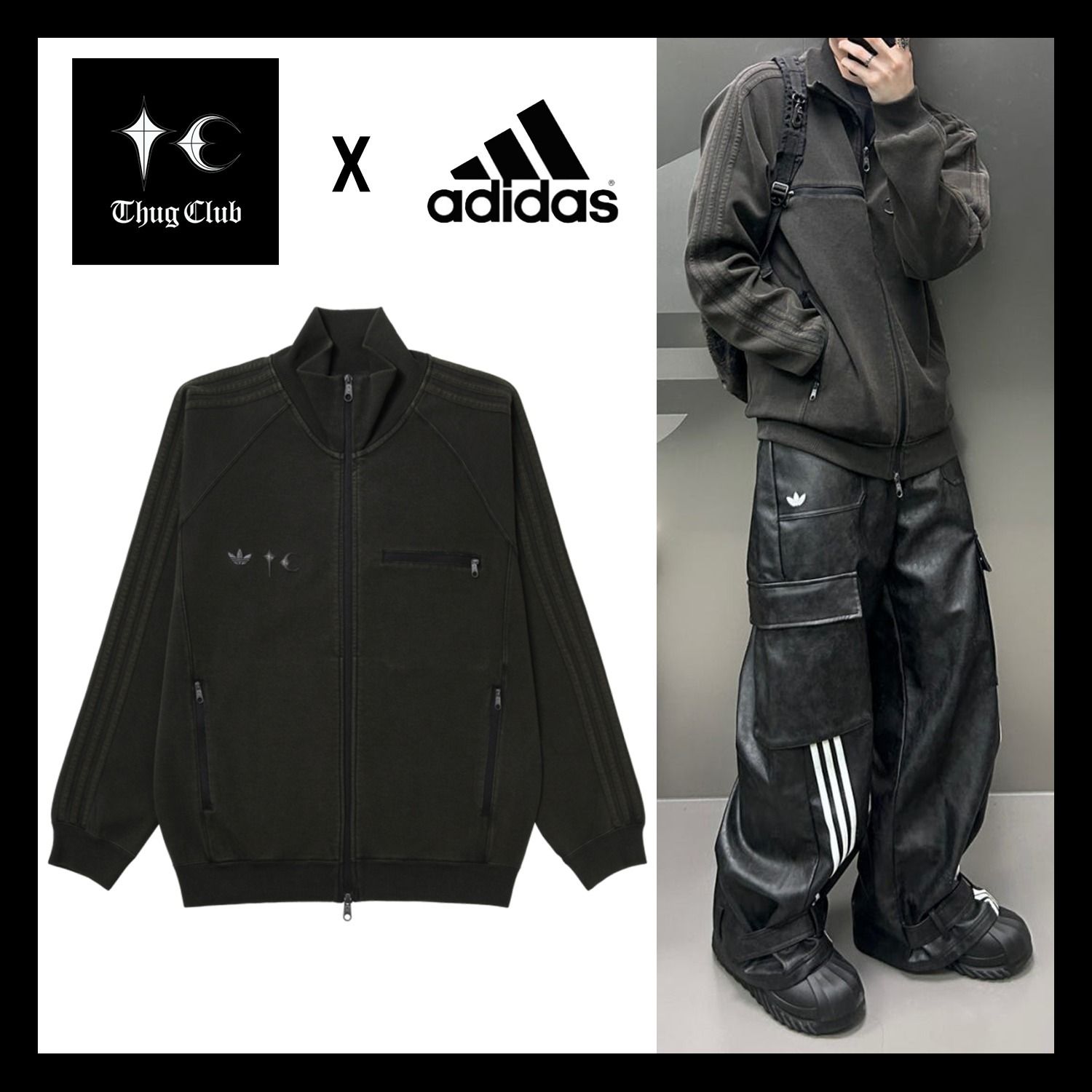 Adidas x Thug Club】Track Top Black アディダス サグクラブ (adidas