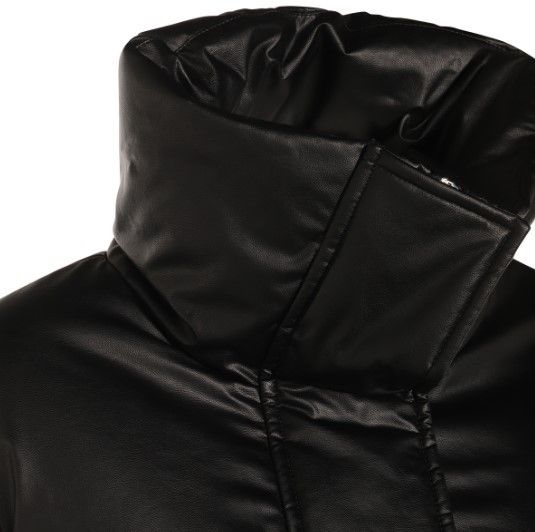 エムエムシックス ハイカラーキルティングジャケット ブラック (MM6