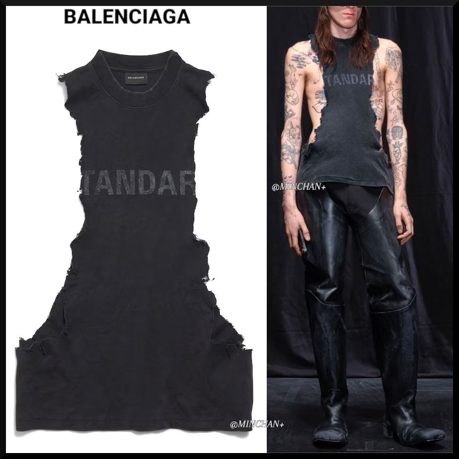 BALENCIAGA】Standard Ripped タンクトップ (BALENCIAGA/タンクトップ