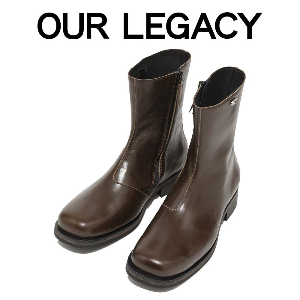 OUR LEGACY] CAMION BOOT OLIVE LEATHER ☆送料・関税込み☆ (OUR