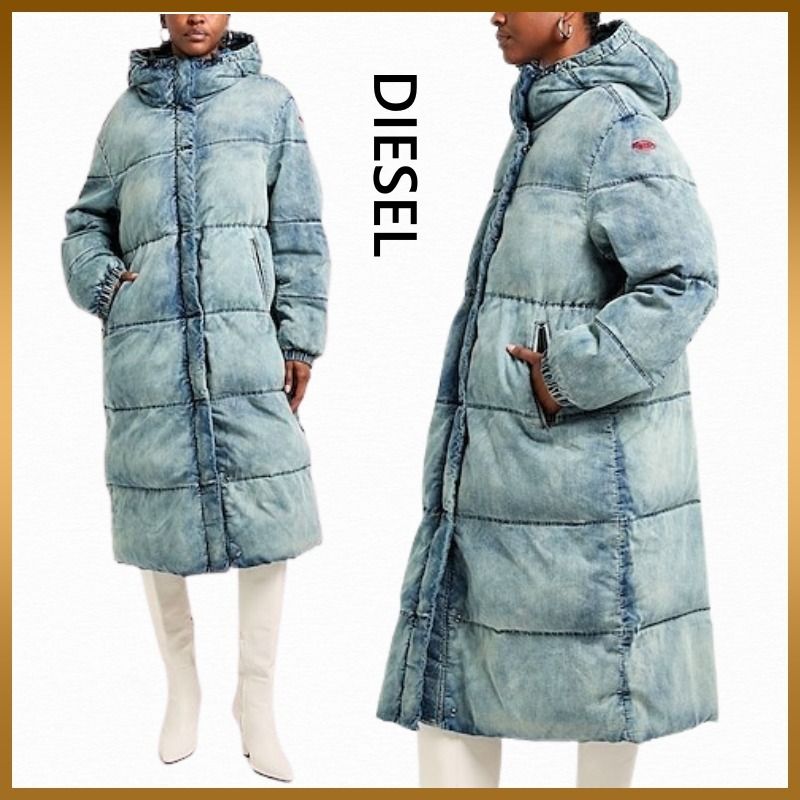DIESEL】デニム パファージャケット ダウンジャケット ロング (DIESEL
