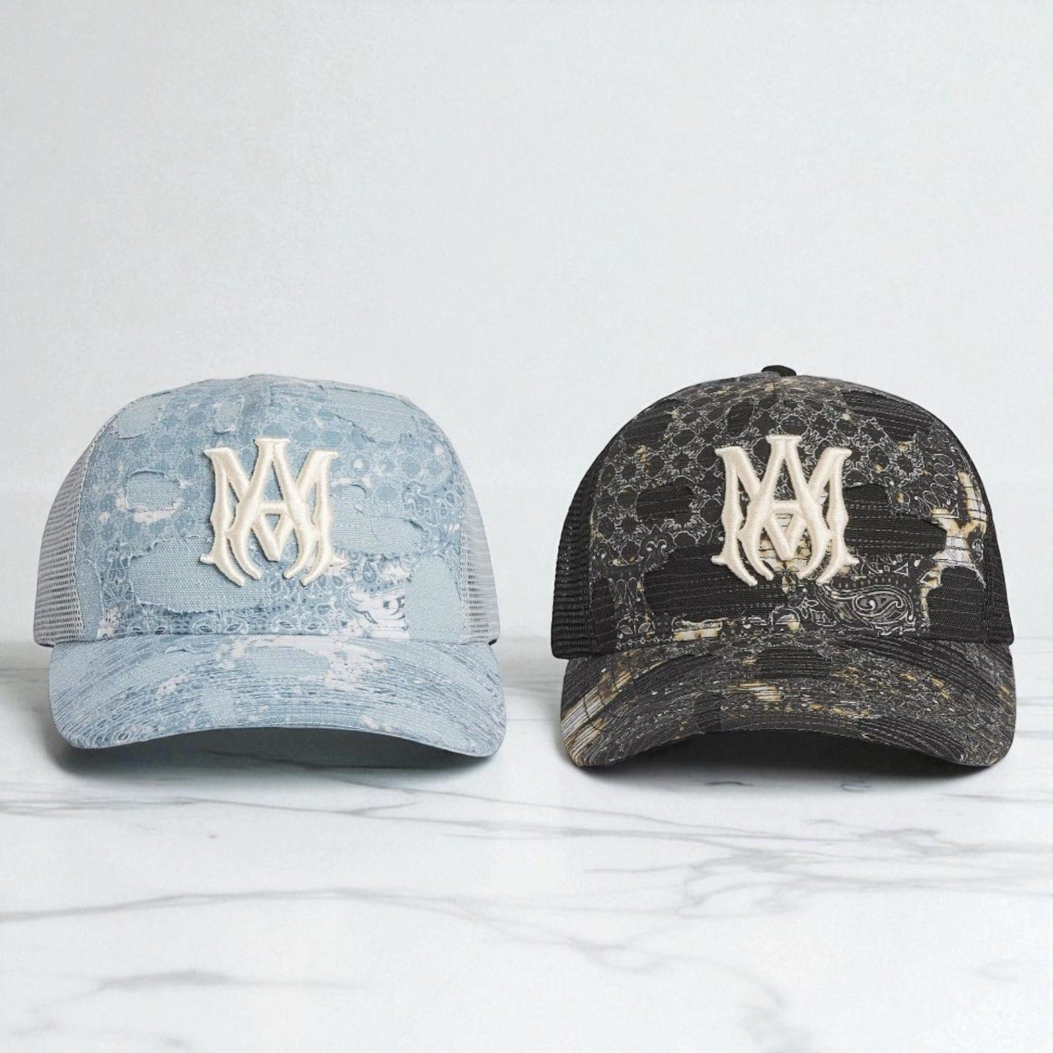 AMIRI】アミリ☆Cap☆バンダナ リペア キャップ (AMIRI/キャップ