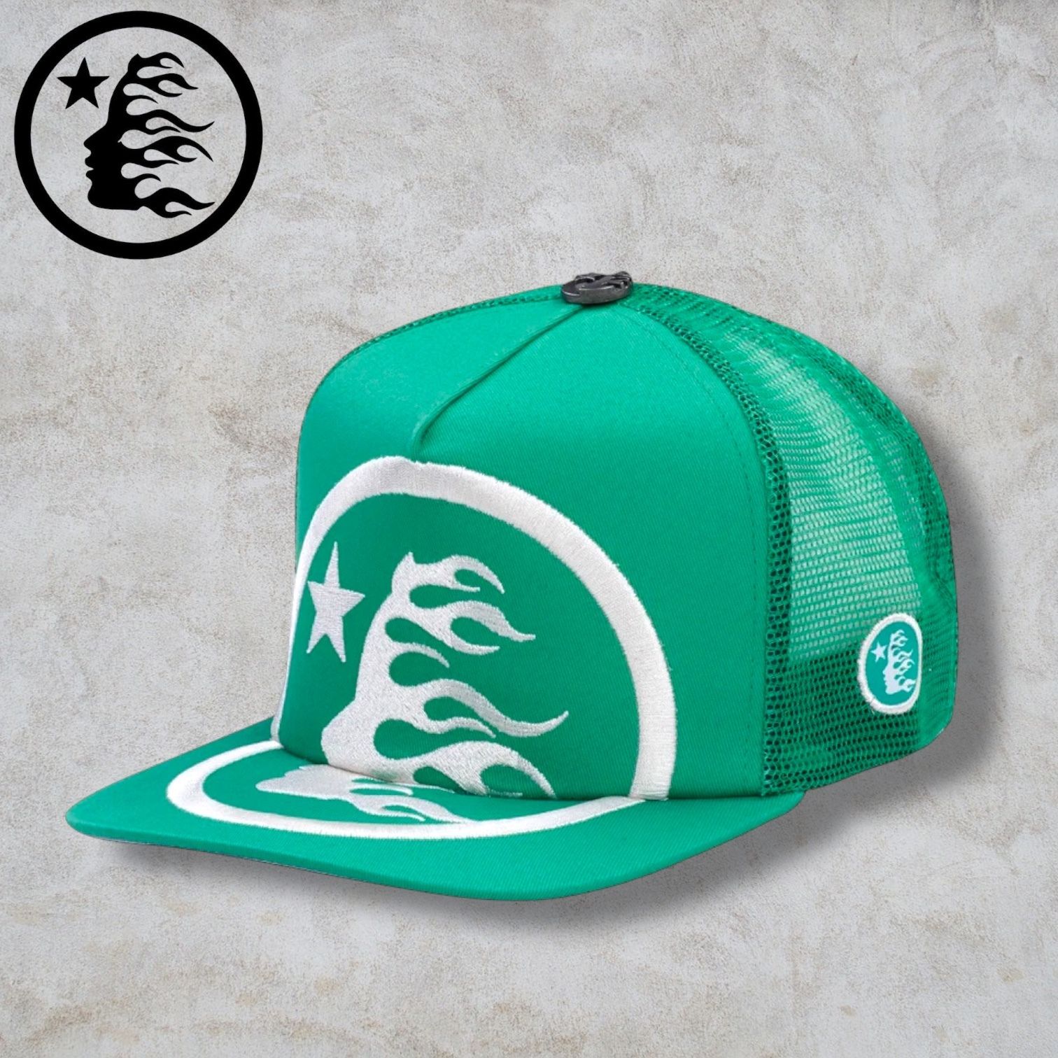 HELLSTAR ヘルスター グリーン メッシュキャップ トラッカー (HELLSTAR