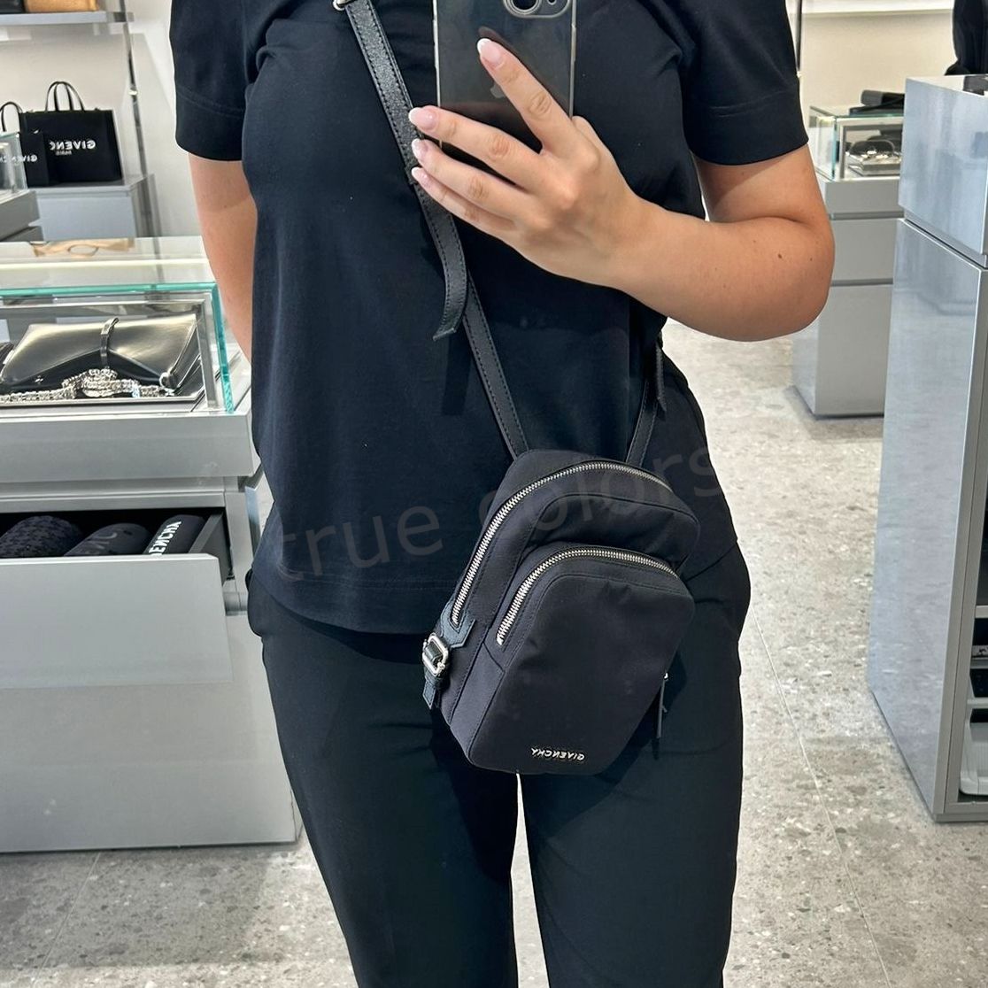 GIVENCHY ジバンシィ ロゴ PANDORA Small ナイロン カメラバッグ