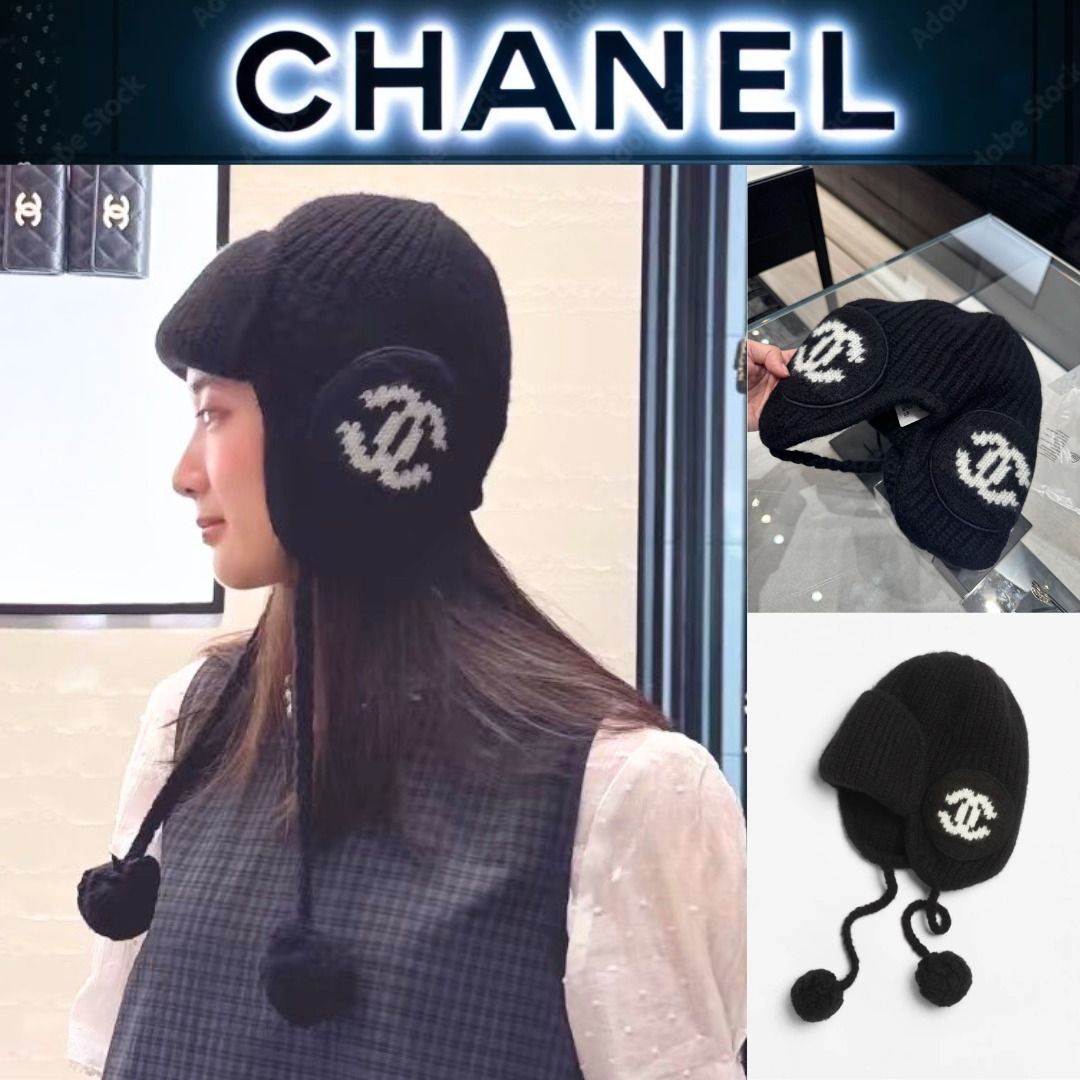暖かさと洗練を兼ね備えた【CHANEL】カシミヤファーハット (CHANEL