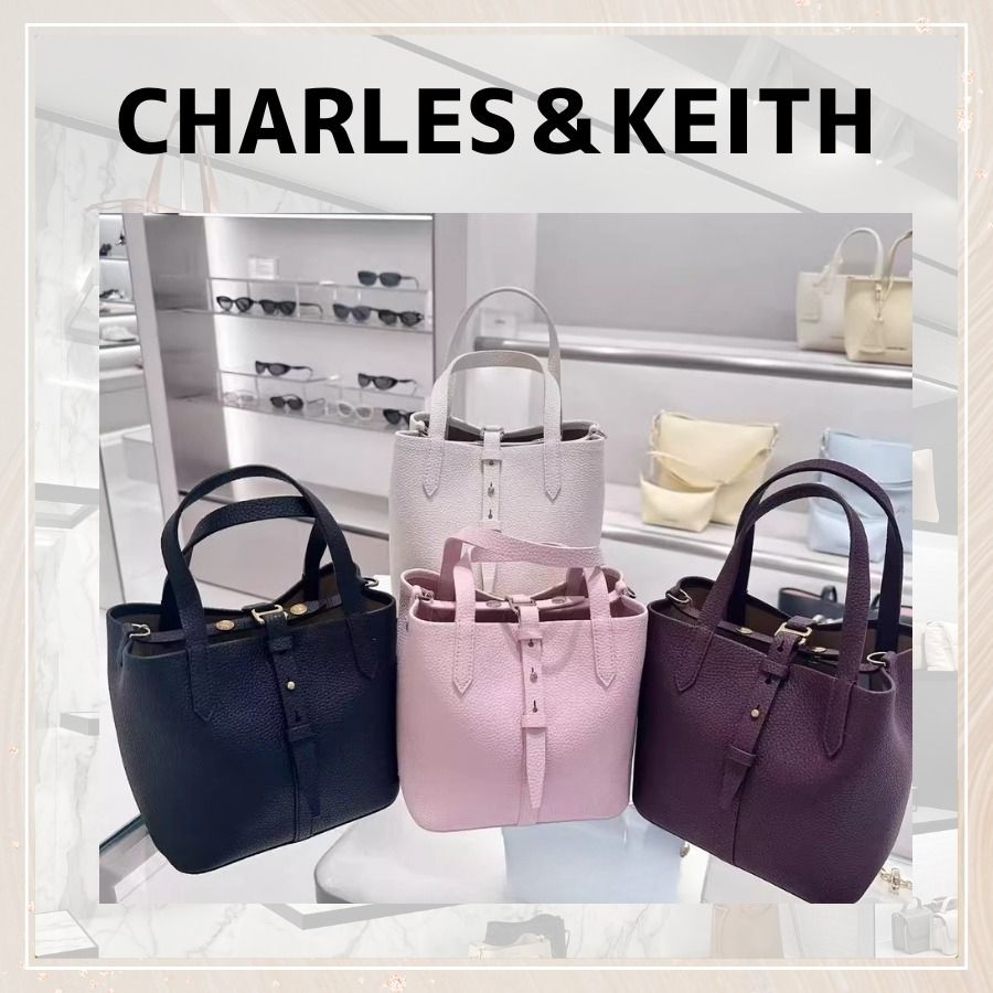 追跡☆Charles&Keith Beryl バケットショルダーバッグ (Charles&Keith