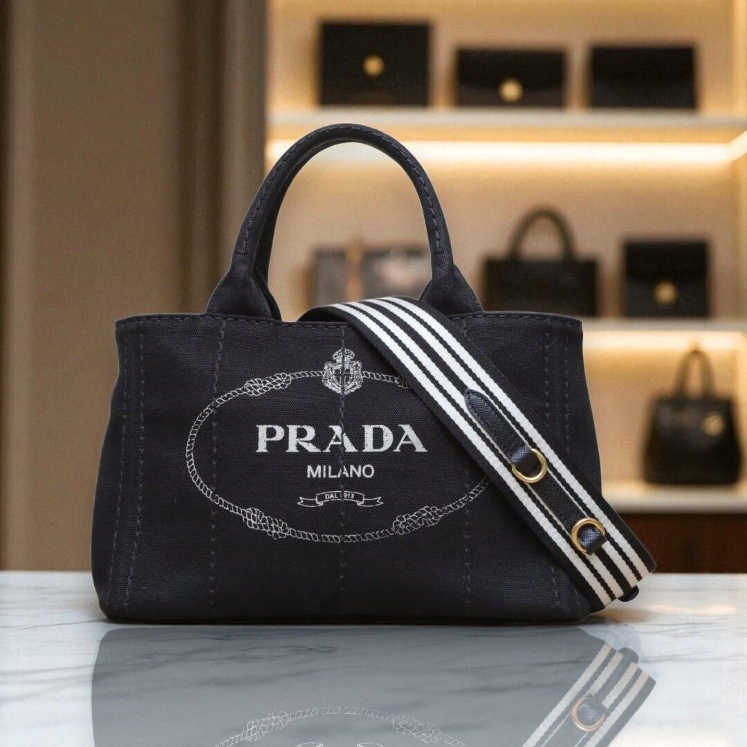 極美品□プラダ 2way ビジネスバッグ ナイロン 三角ロゴ ショルダー付