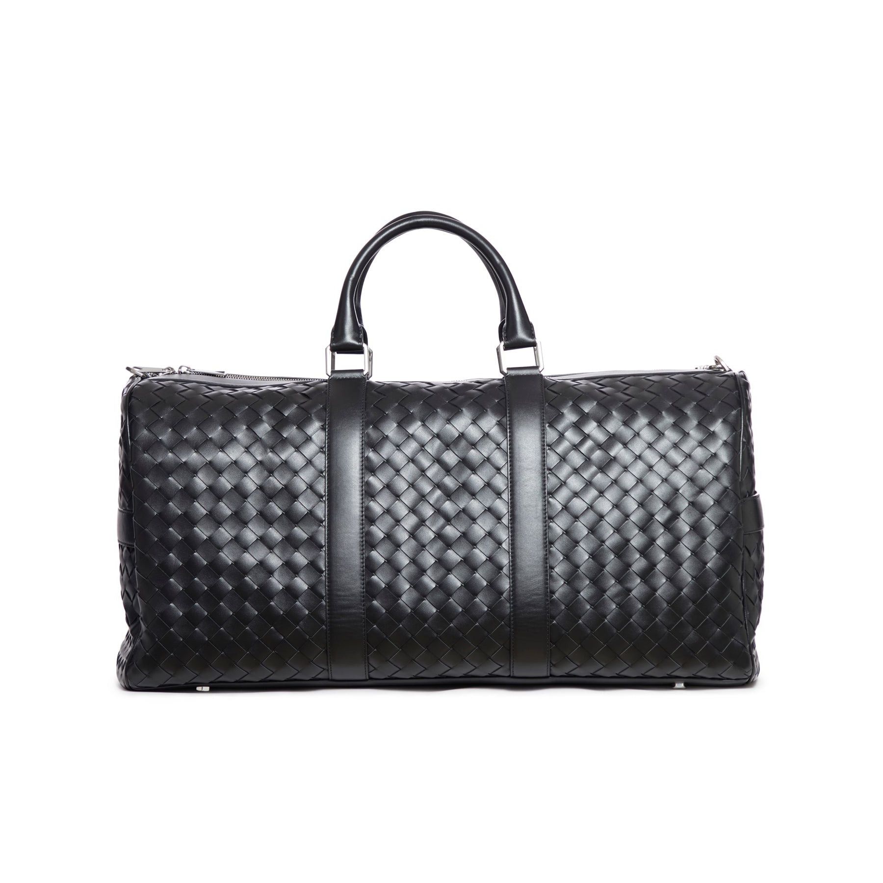 ボッテガヴェネタ カーフレザートラベルバッグ ブラック (BOTTEGA