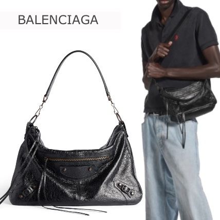 BALENCIAGA LE CITY ショルダー バッグ レザー ロゴ MOTO S