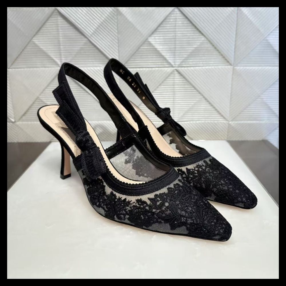 優美なレース思わせる】DIOR J'Adior スリングバックパンプス (Dior