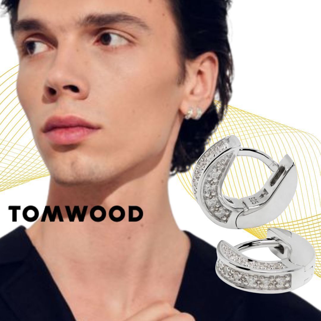 Nova Huggies ピアス スターリングシルバー (Tom Wood/ピアス