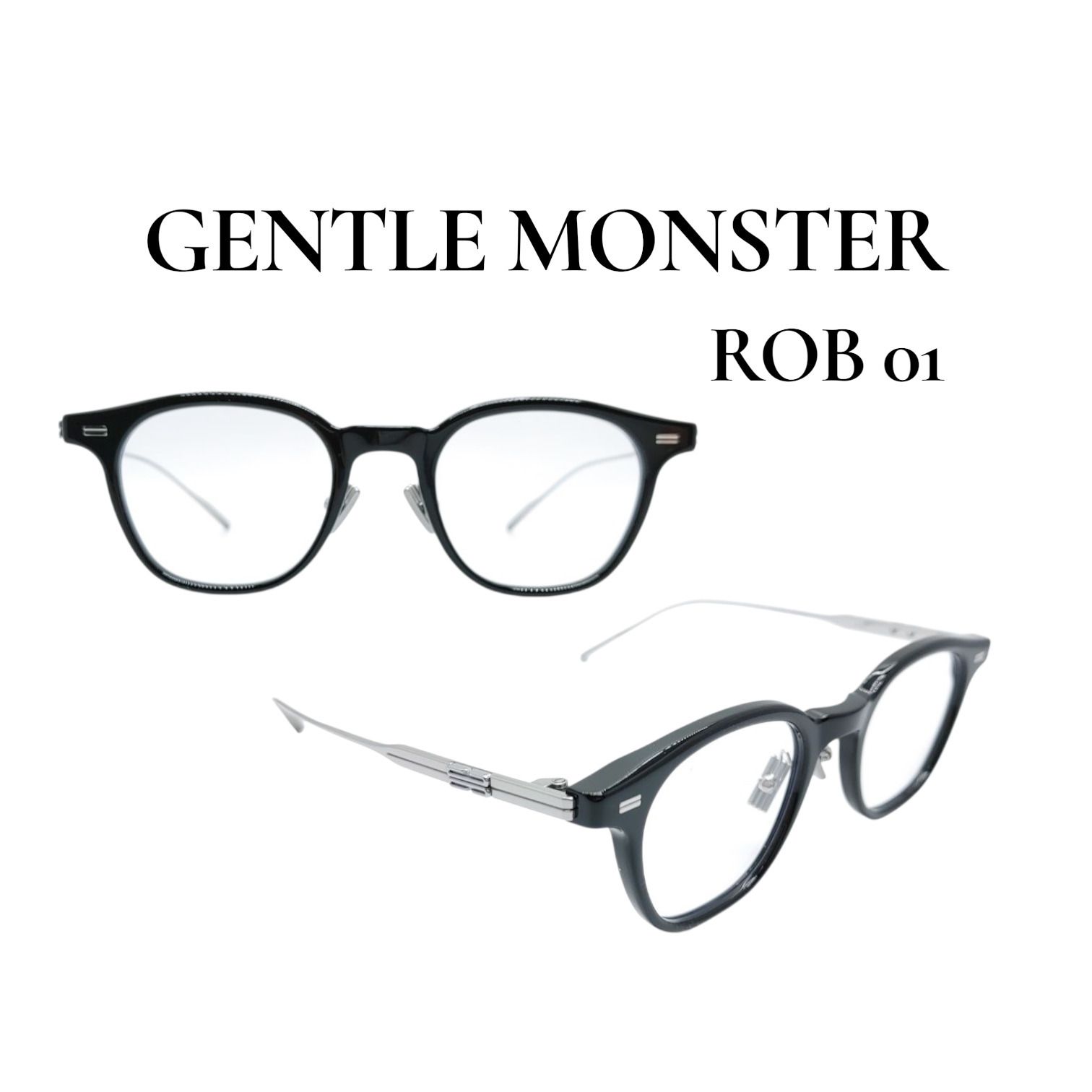 ドラマ話題】GENTLE MONSTER ROB 01 ブラック (Gentle Monster/メガネ