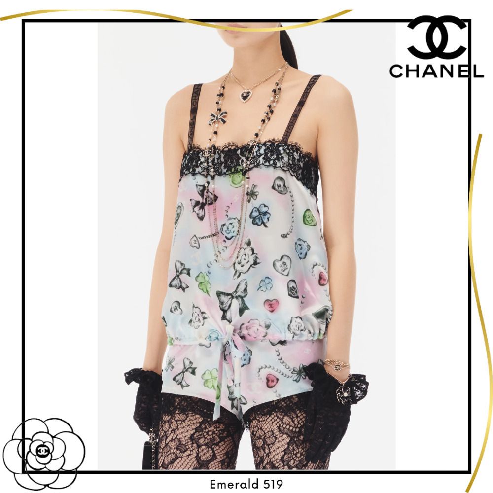 ✨CHANEL キャミソールNavy✨可愛い❣️✨サマー特価✨ ✨CHANEL