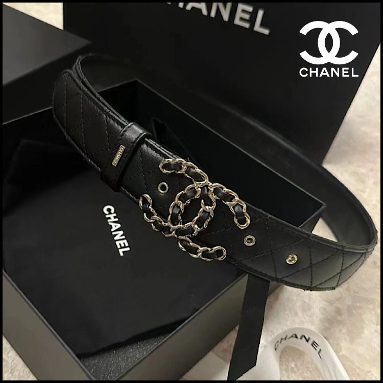 25A新作】CHANEL メティエダール カーフスキンベルト (CHANEL/ベルト