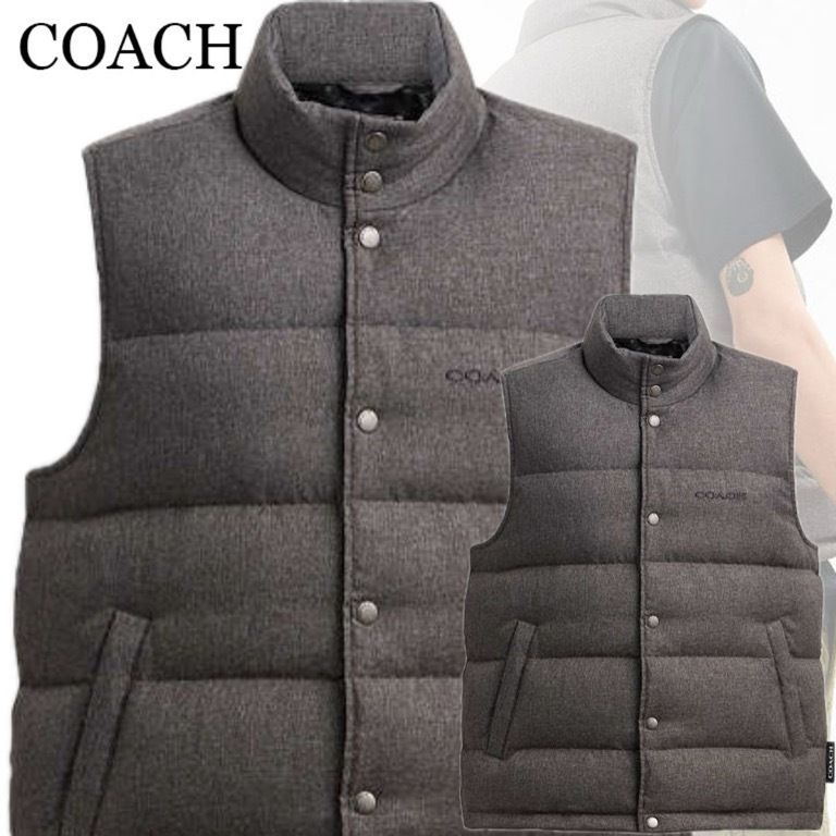 すぐ届く*COACH*コーチ*ソリッド ダウン ベスト (Coach/ダウンベスト