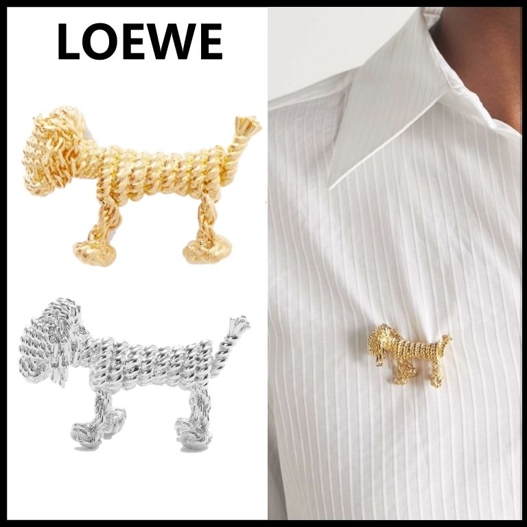 LOEWE】ロエベ ダックスフント ブローチ (LOEWE/ブローチ・コサージュ