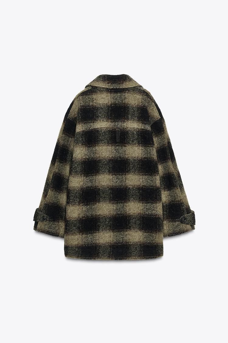 ZARA】チェック柄ウール混コート ZW COLLECTION 限定版 (ZARA/コート