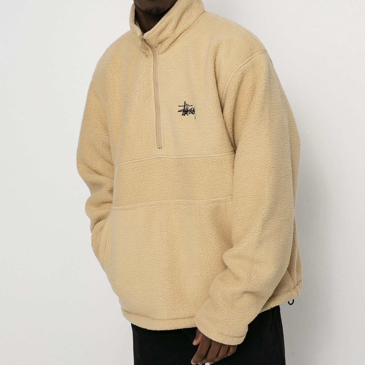 ステューシー ハーフジップ フリース STUSSY HALF ZIP MOCK NECK