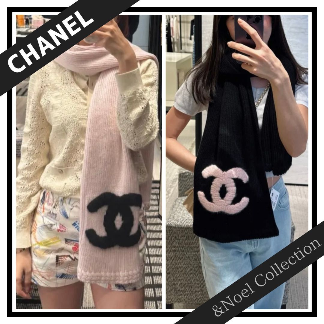 ビッグロゴが可愛い♡もこもこCCロゴ】CHANEL *マフラー (CHANEL