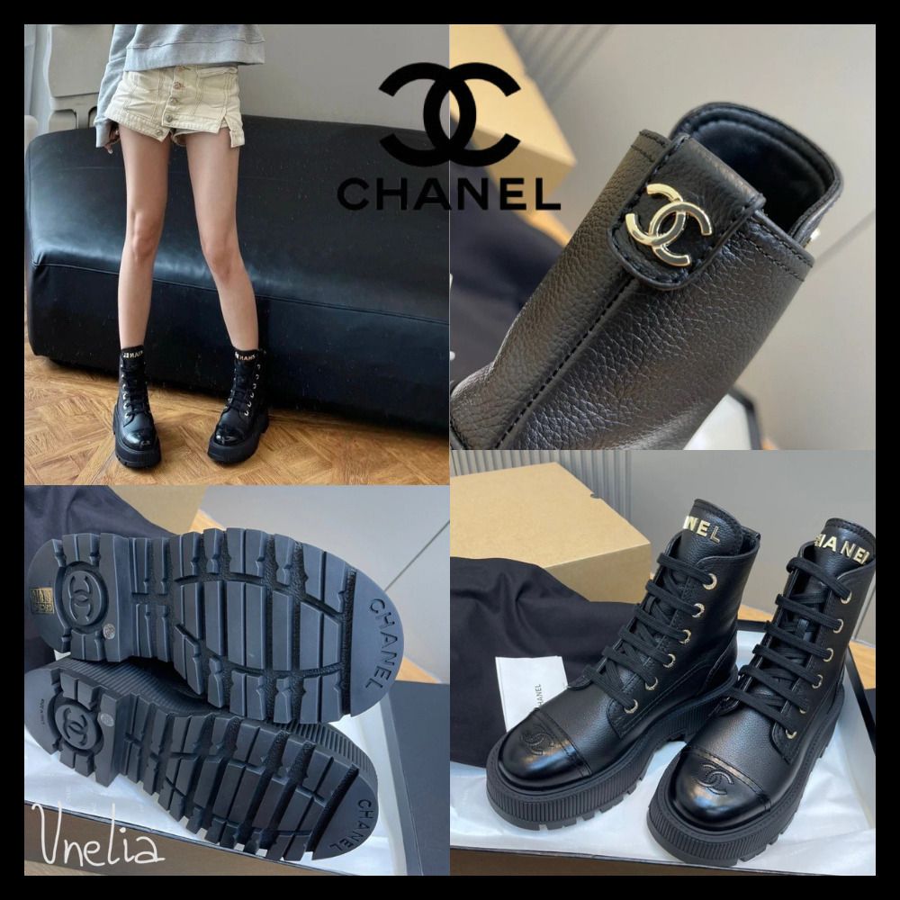 CHANEL】厚底ショートブーツ (CHANEL/ショートブーツ・ブーティ