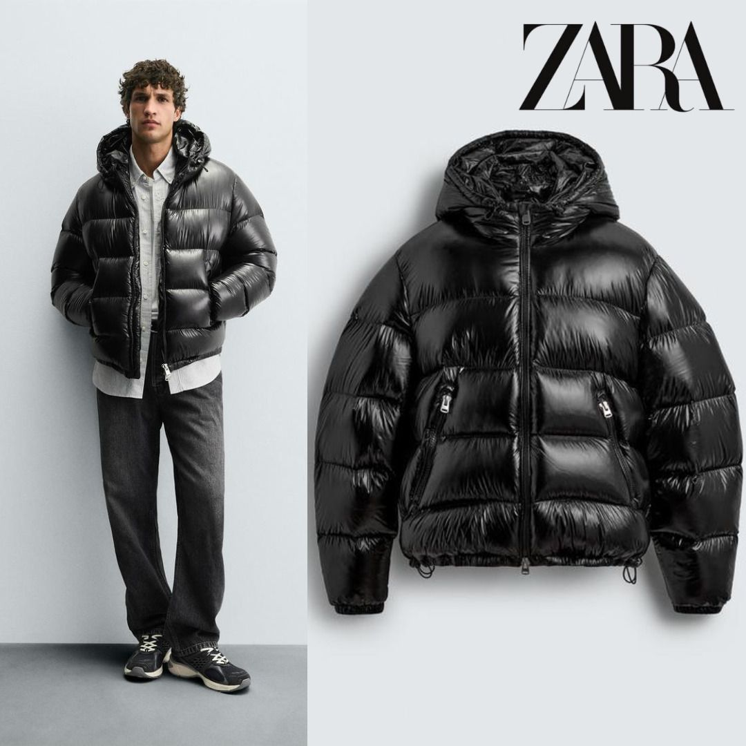 ZARA］撥水加工100％フェザーダウンジャケット (ZARA/ダウンジャケット