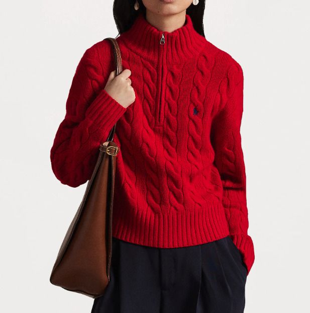 Polo Ralph Lauren ラルフローレン ニット セーター ロゴ ジップ (POLO