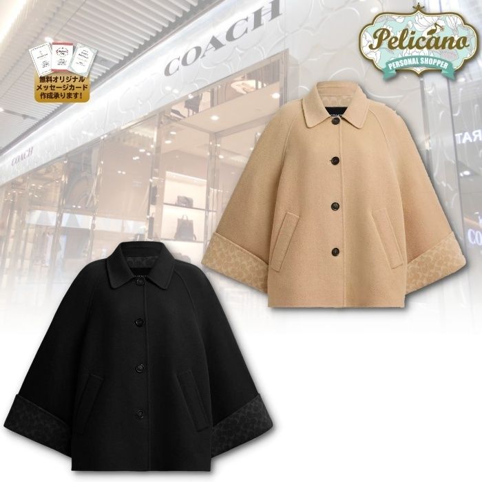 新作☆【COACH】ウール スウィング コート (Coach/コート) CCA25【BUYMA】
