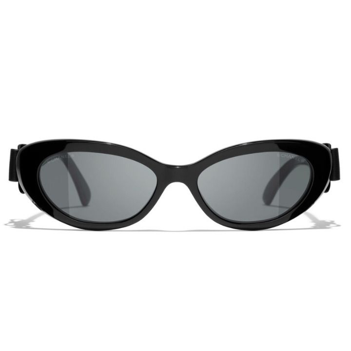 リボン取り外し可能【CHANEL】キャッツアイ シェイプ アイウェア