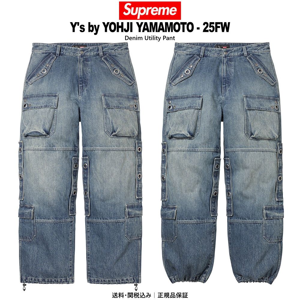 SUPREME x Y's】Denim Utility Pant Washed Blue - 25FW (Supreme