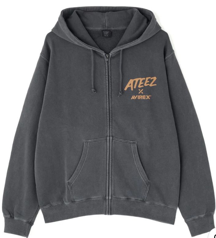日本限定！【AVIREX × ATEEZ/エイティーズ】コラボパーカー (AVIREX