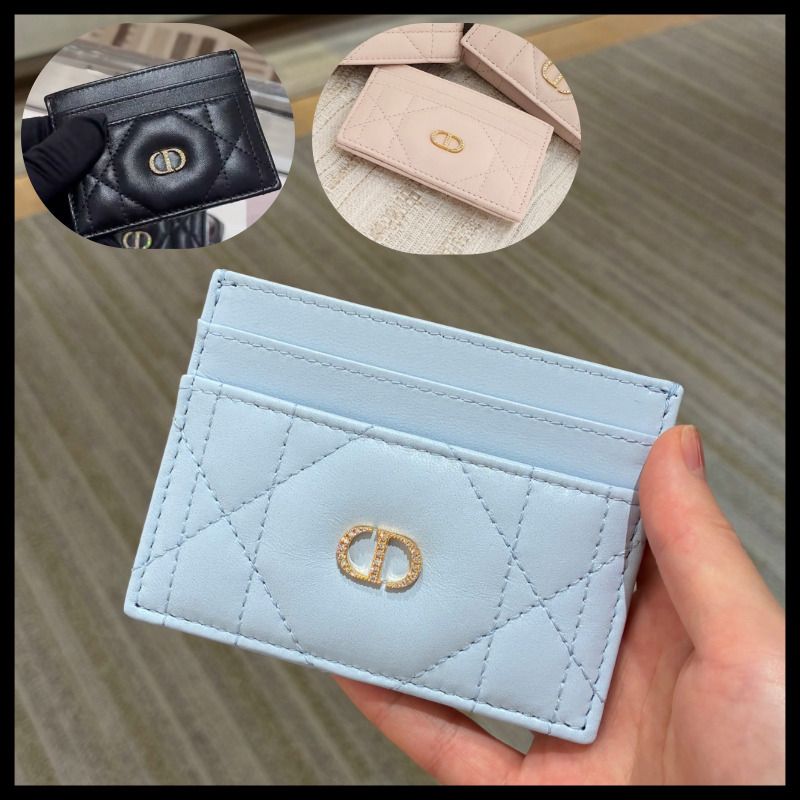 限定！】Dior☆Dior Caro Freesia クリスタル カードホルダー (Dior