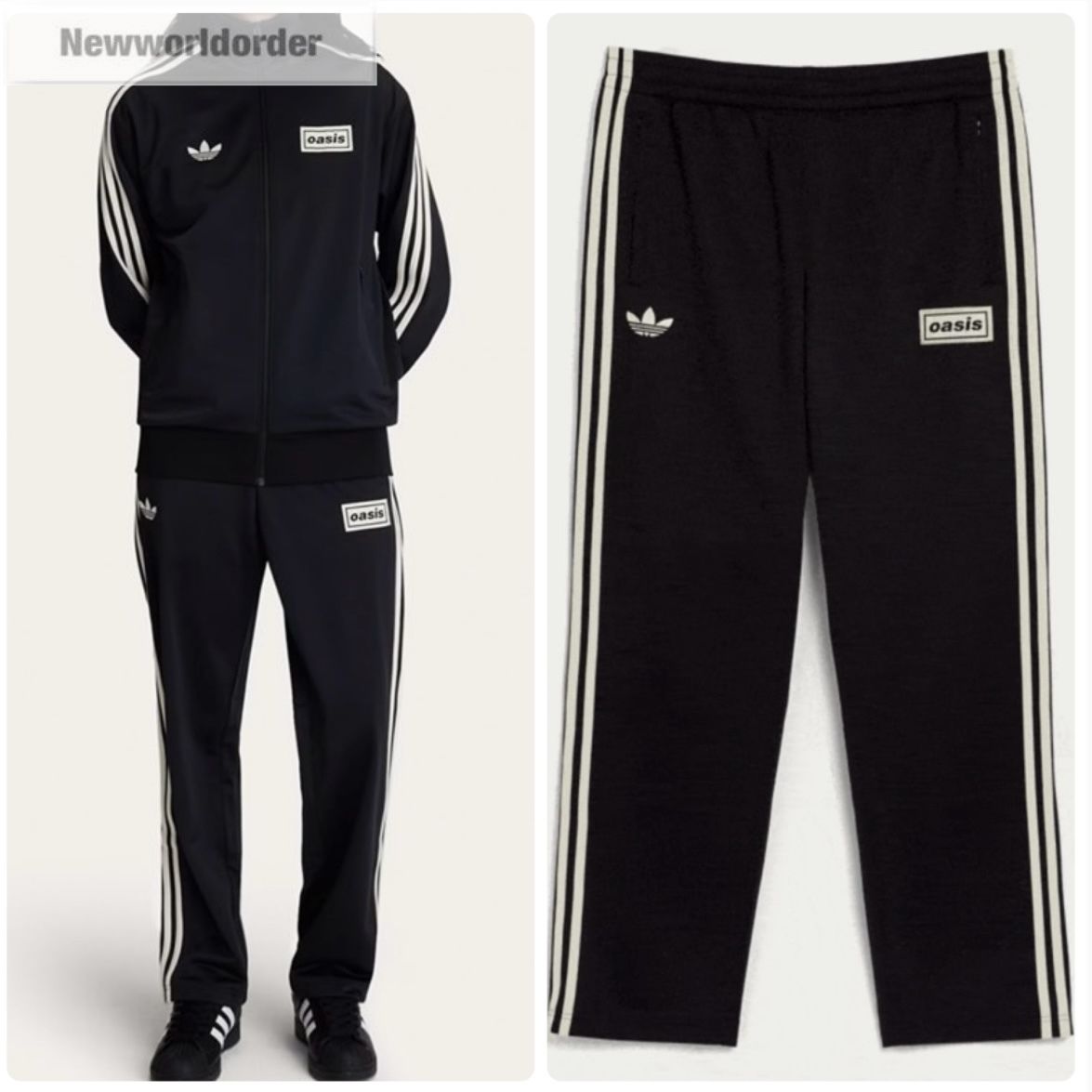 新品】adidas oasis ファイヤーバードトラックパンツ Lサイズ 黒