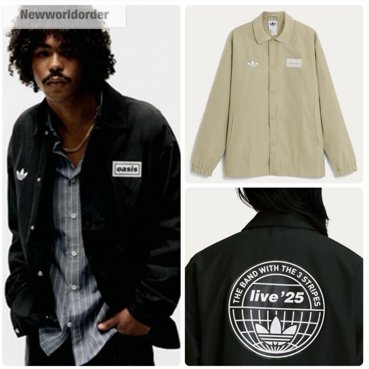 アーティストコレクション】Oasis × adidas コーチジャケット (adidas