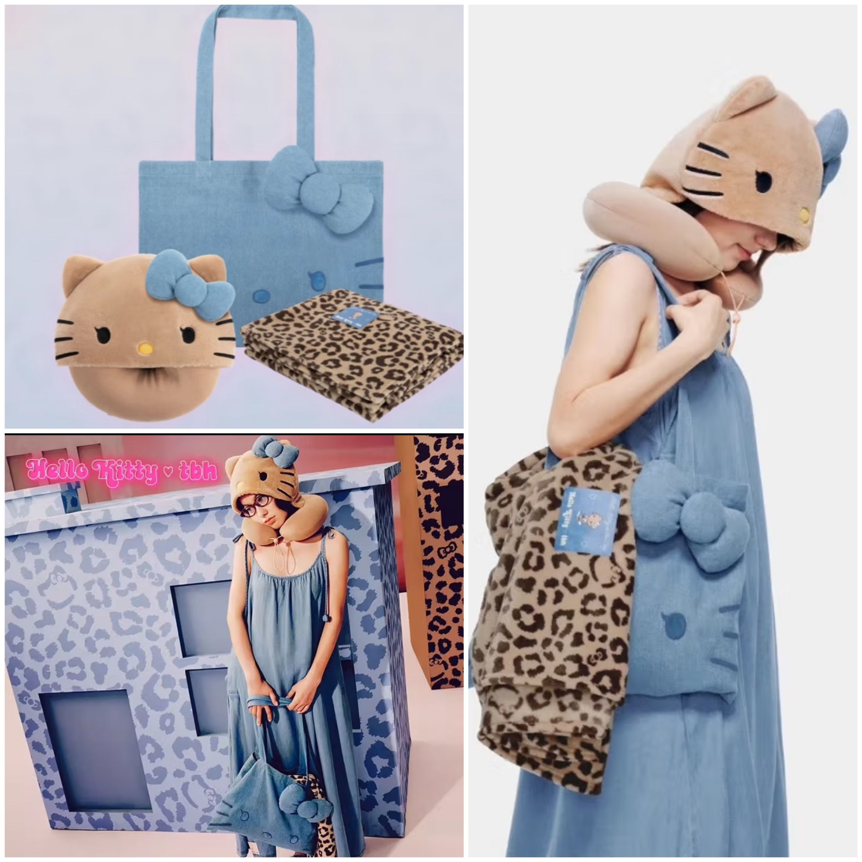 中国限定☆Hello Kitty x tbh ハローキティ トラベル3点セット (Hello