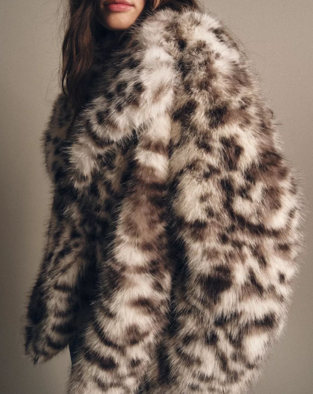 送関込み☆ZARA/ザラ☆レオパード柄 フェイクファージャケット (ZARA