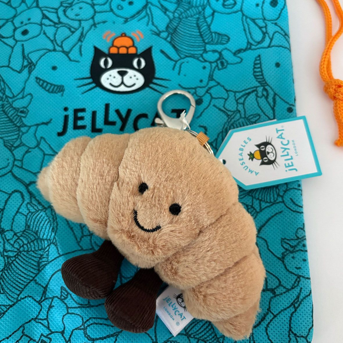 JELLY CAT】大人気！クロワッサンバックチャーム ☆国内発 (JELLYCAT
