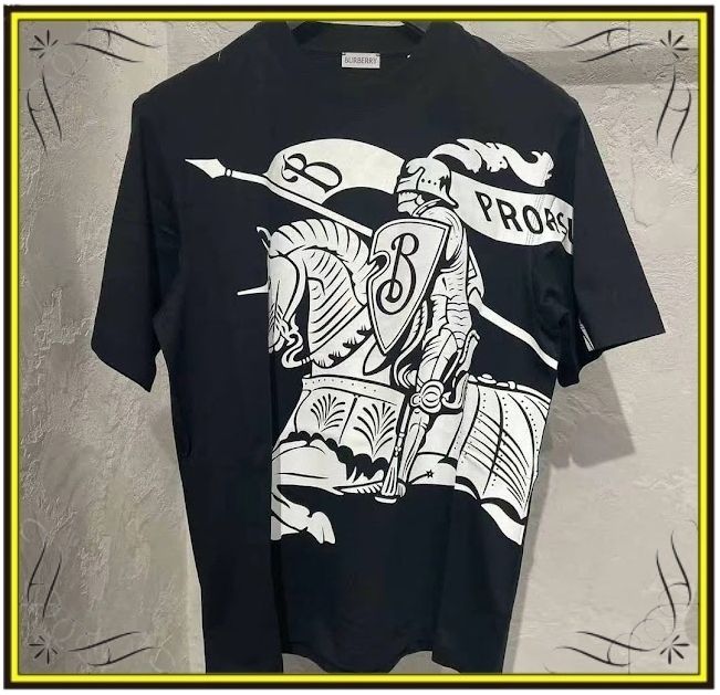 ☆国内配送☆バーバリー EKD コットンTシャツ 馬上の騎士 (Burberry/T