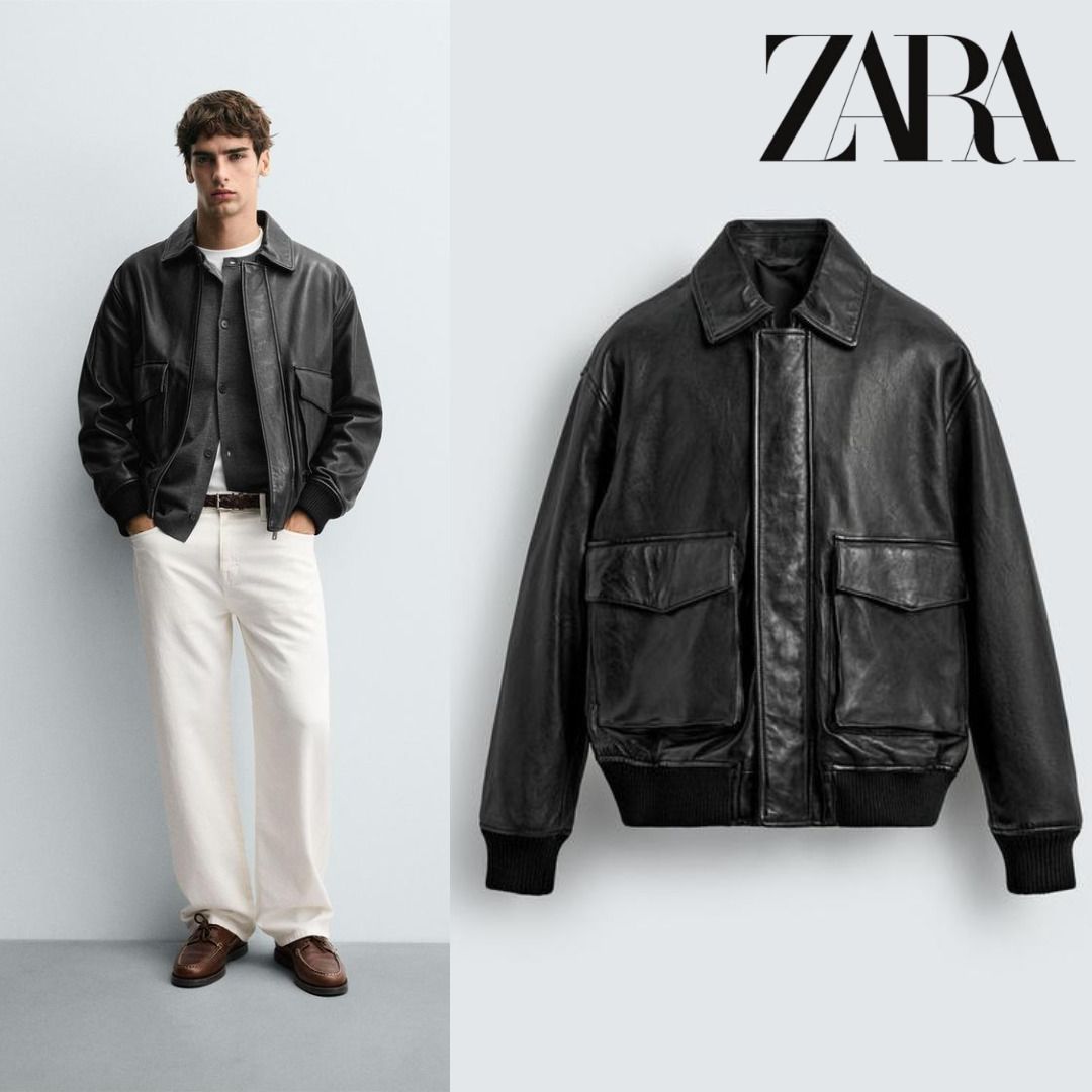 ZARA］レザーポケットジャケット (ZARA/レザージャケット) 5388/205