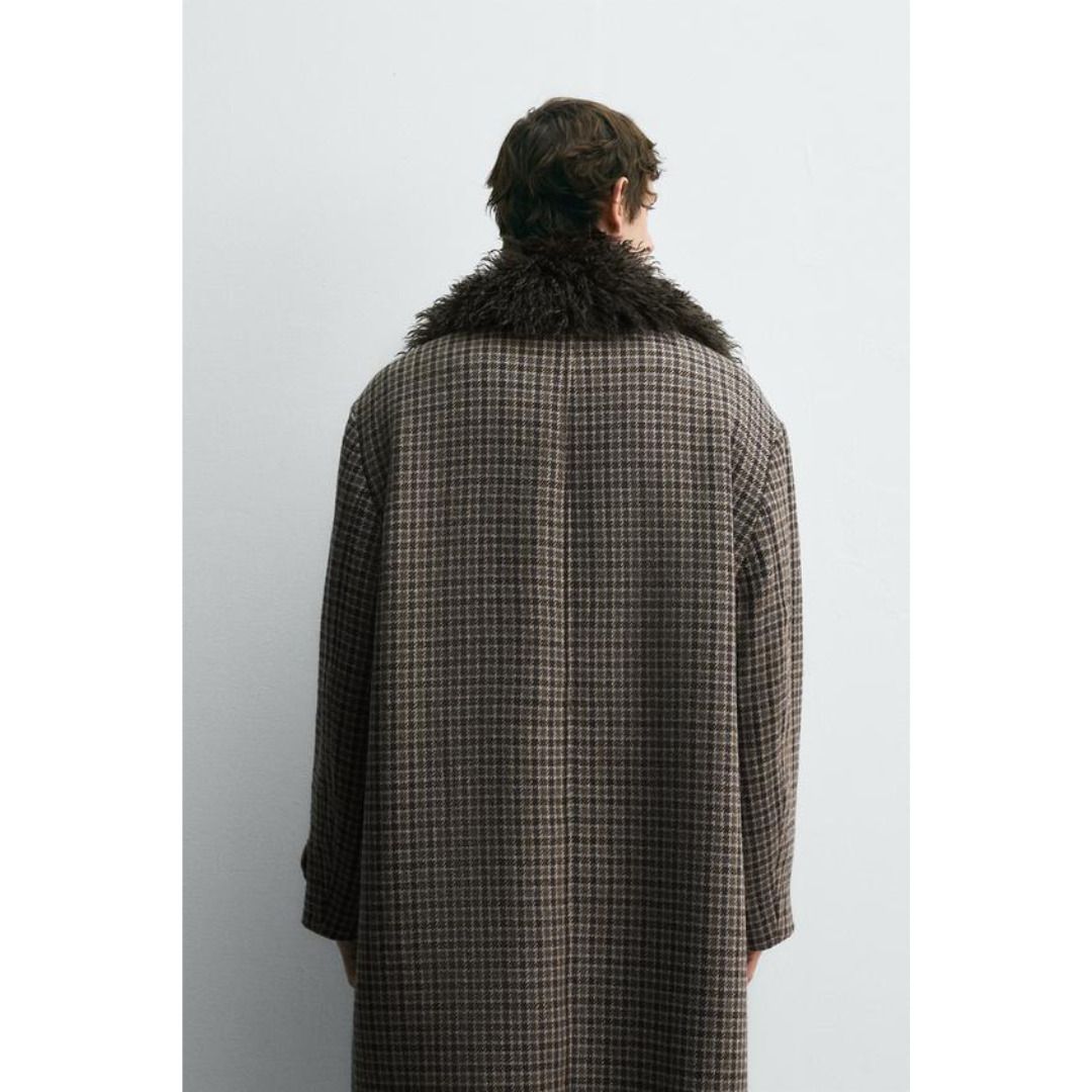ZARA］チェック柄コート HARRY LAMBERT FOR ZARA X DISNEY (ZARA
