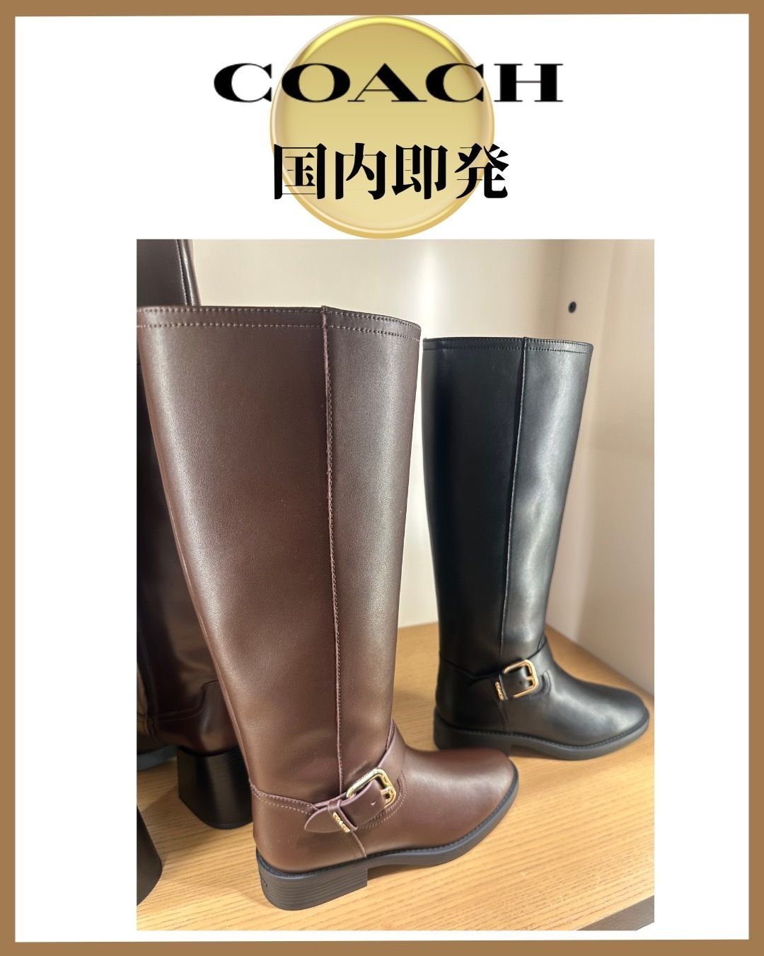 COACH コーチ ライディング ブーツ CCH28 上質レザー☆国内発送 (Coach