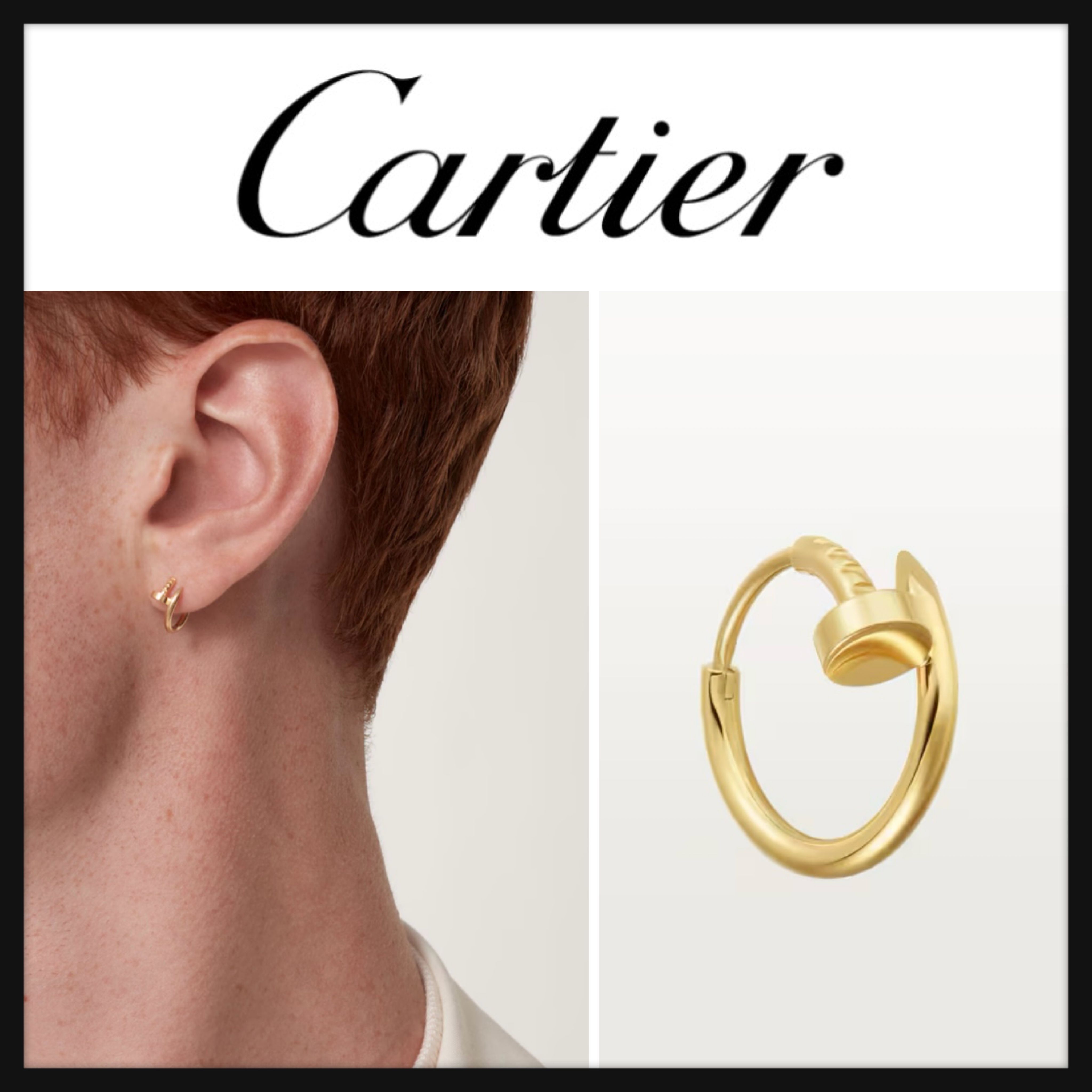 Cartier】カルティエ ジュスト アン クル イヤリング 片耳 (Cartier