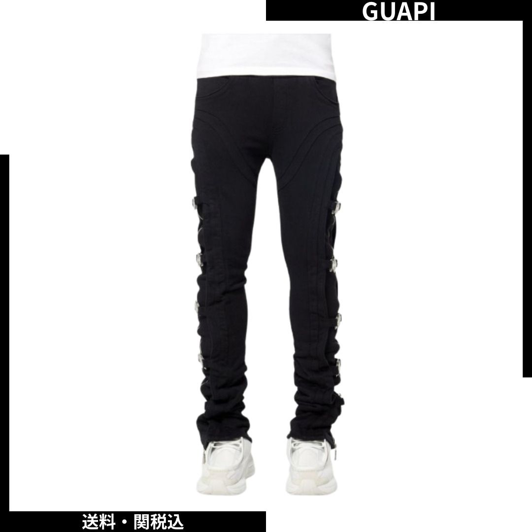 GUAPI】オブシディアン ブラック プレミアム スウェットパンツ (GUAPI