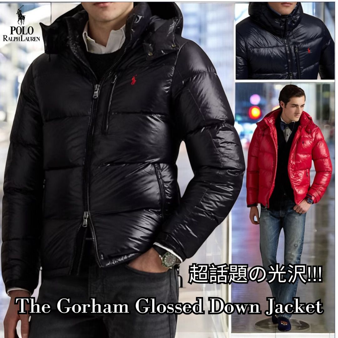 光沢！☆Polo Ralph Lauren☆ロゴ入りダウンジャケット☆選択3色 (POLO