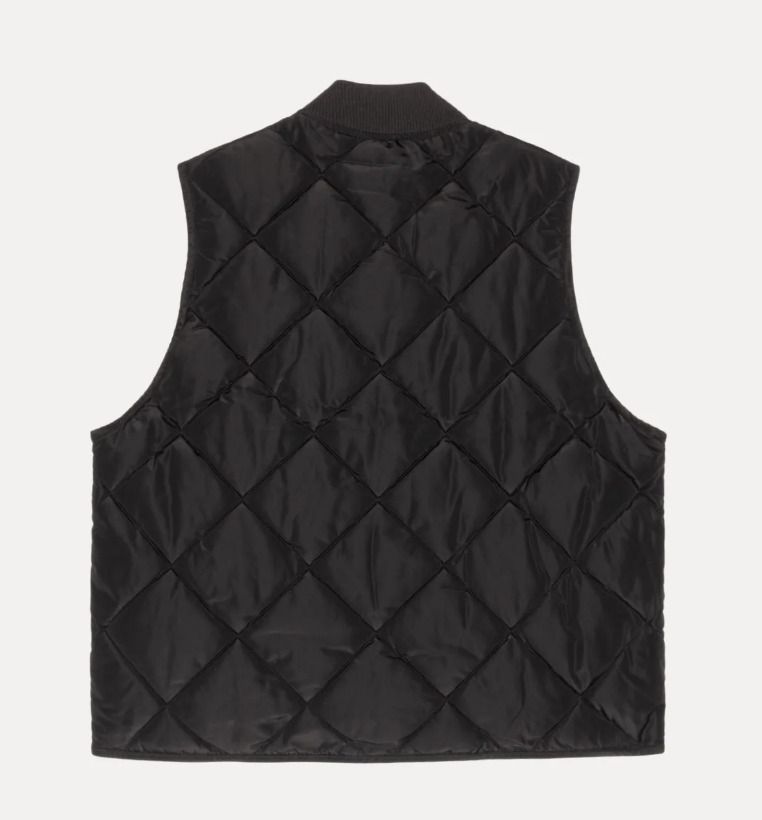 大人気【STUSSY】THERMAL LINED QUILTED VEST ☆ ベスト (STUSSY