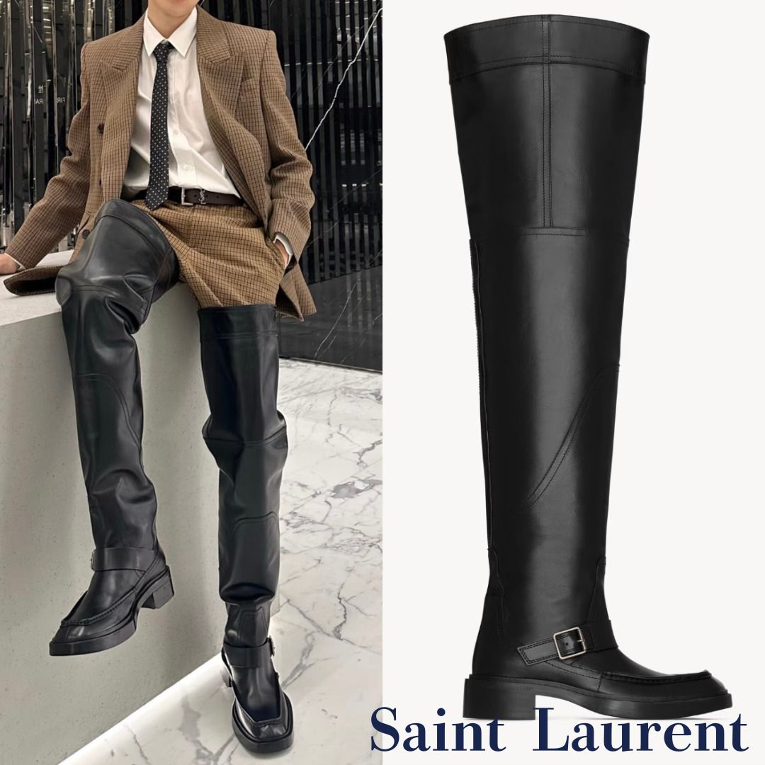 圧倒的にオシャレ《Saint Laurent》ジョー オーバーニーブーツ (Saint
