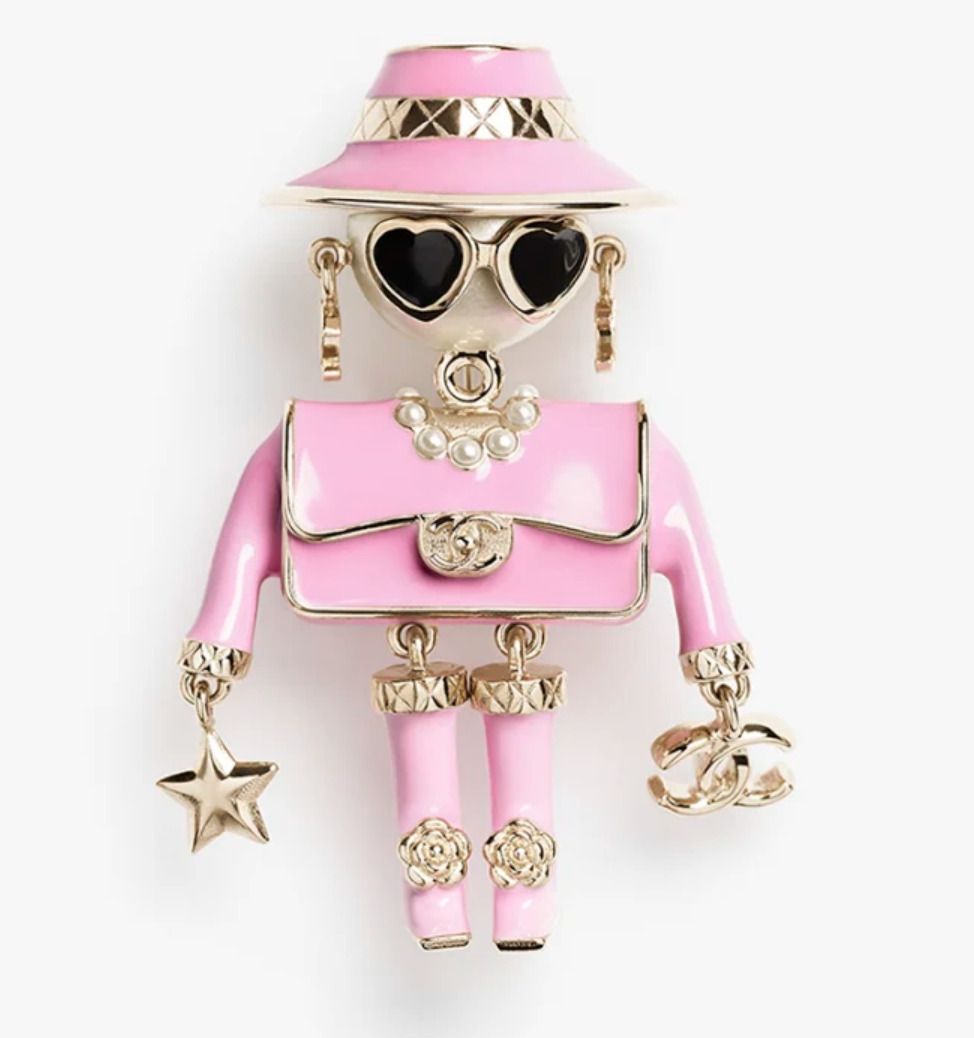 ☆大人気☆【CHANEL】ブローチ ロボット ピンク ココマーク (CHANEL